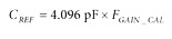 input capacitance and the gain calibration equation